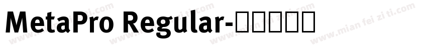 MetaPro Regular字体转换